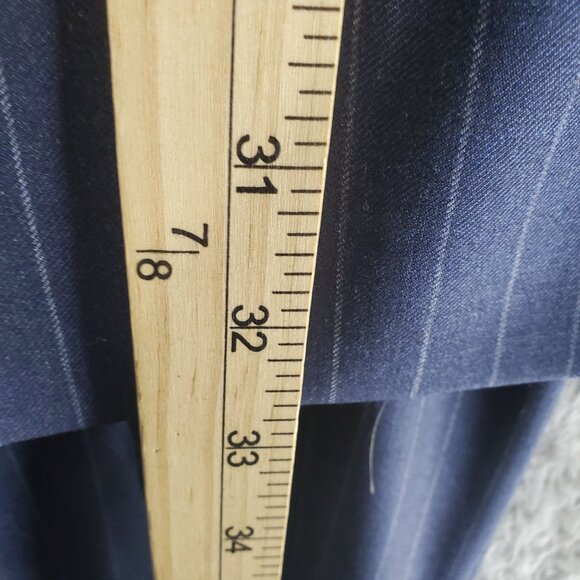 Jos. A. Bank Suit Mens 48R 43x28 Navy Blue Pinstriped Wool Reserve Two Piece - Picture 8 of 16